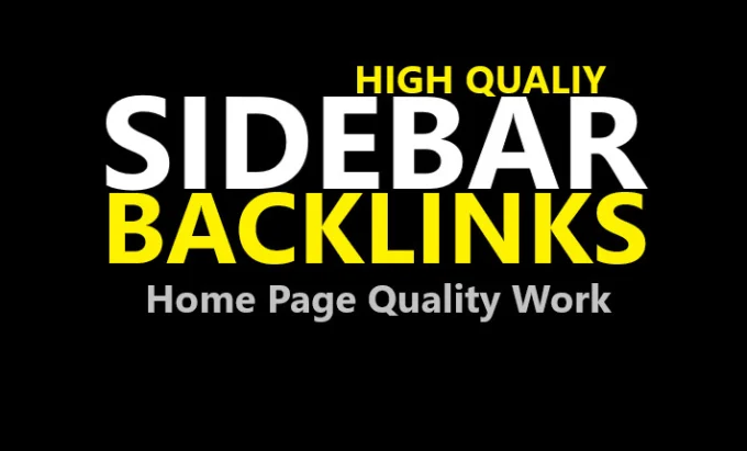  Sidebar Backlink Services